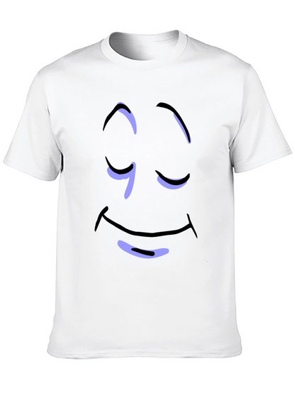 Relaxed Smiley Face Graphic Tee