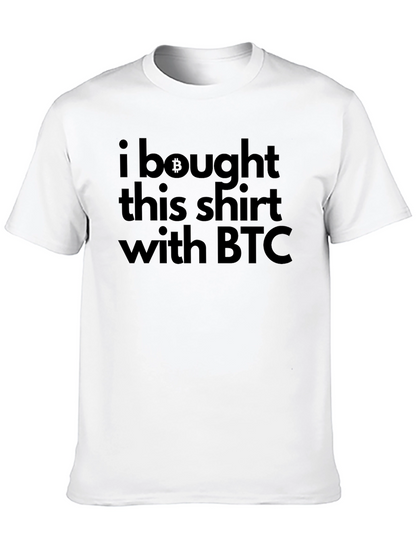 Bitcoin BTC Crypto Currency Graphic T-Shirt