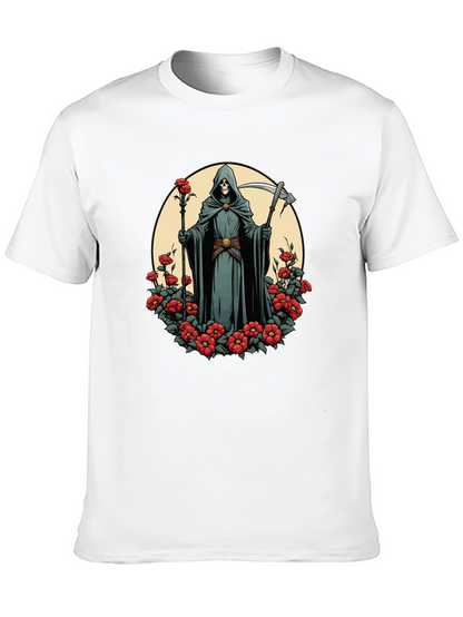 Grim Reaper Rose T-Shirt - Dark Aesthetic