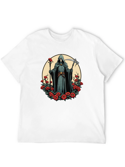 Grim Reaper Rose T-Shirt - Dark Aesthetic