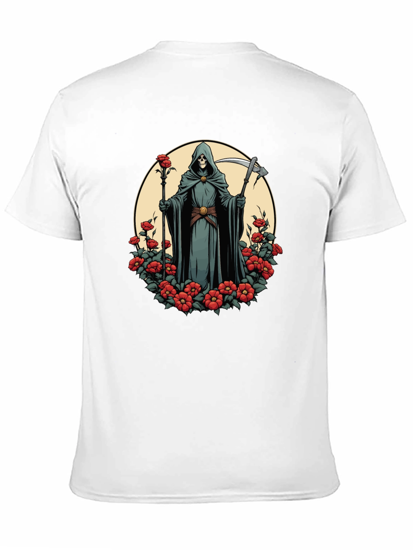 Grim Reaper Rose T-Shirt - Dark Aesthetic