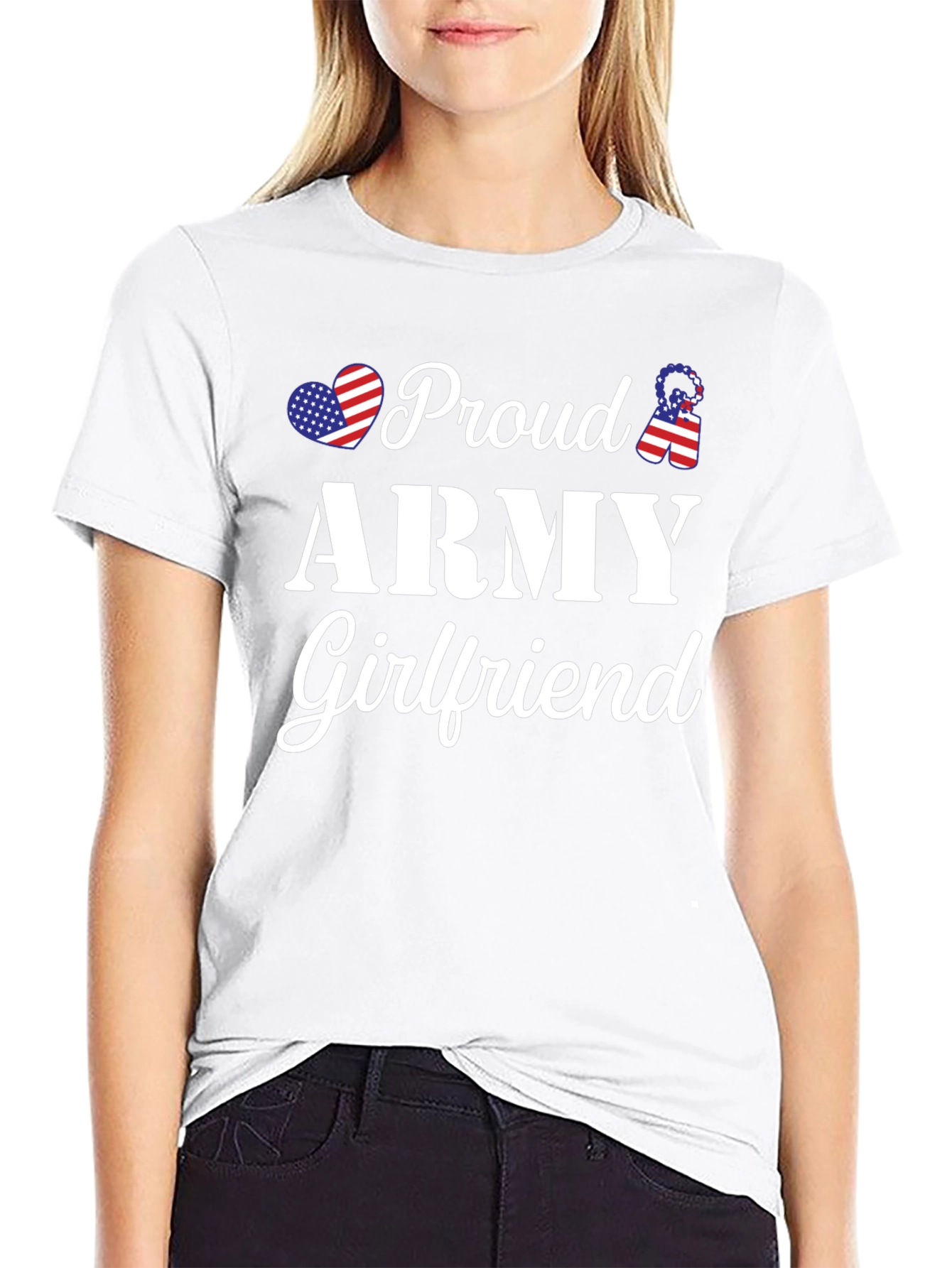Proud Army Girlfriend T-Shirt - Patriotic Love