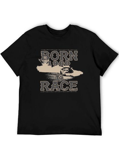 Born to Race 1968 Black Graphic T-Shirt