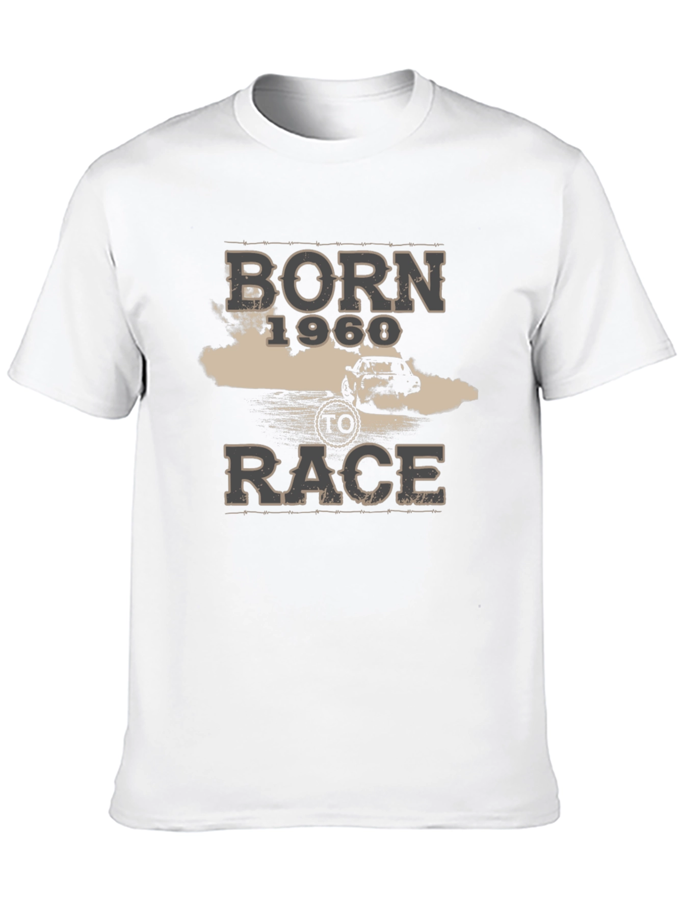 Born to Race 1968 Black Graphic T-Shirt