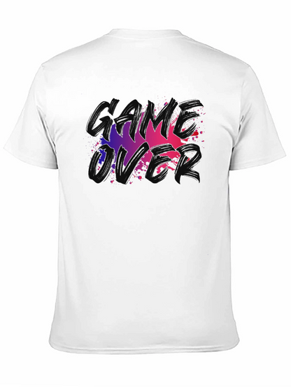 Game Over Graphic Tee - Black Cotton T-Shirt