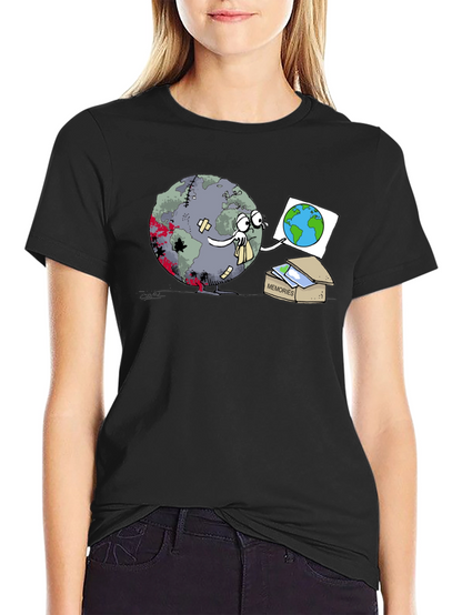 Earth Memories T-Shirt - Black Graphic Tee