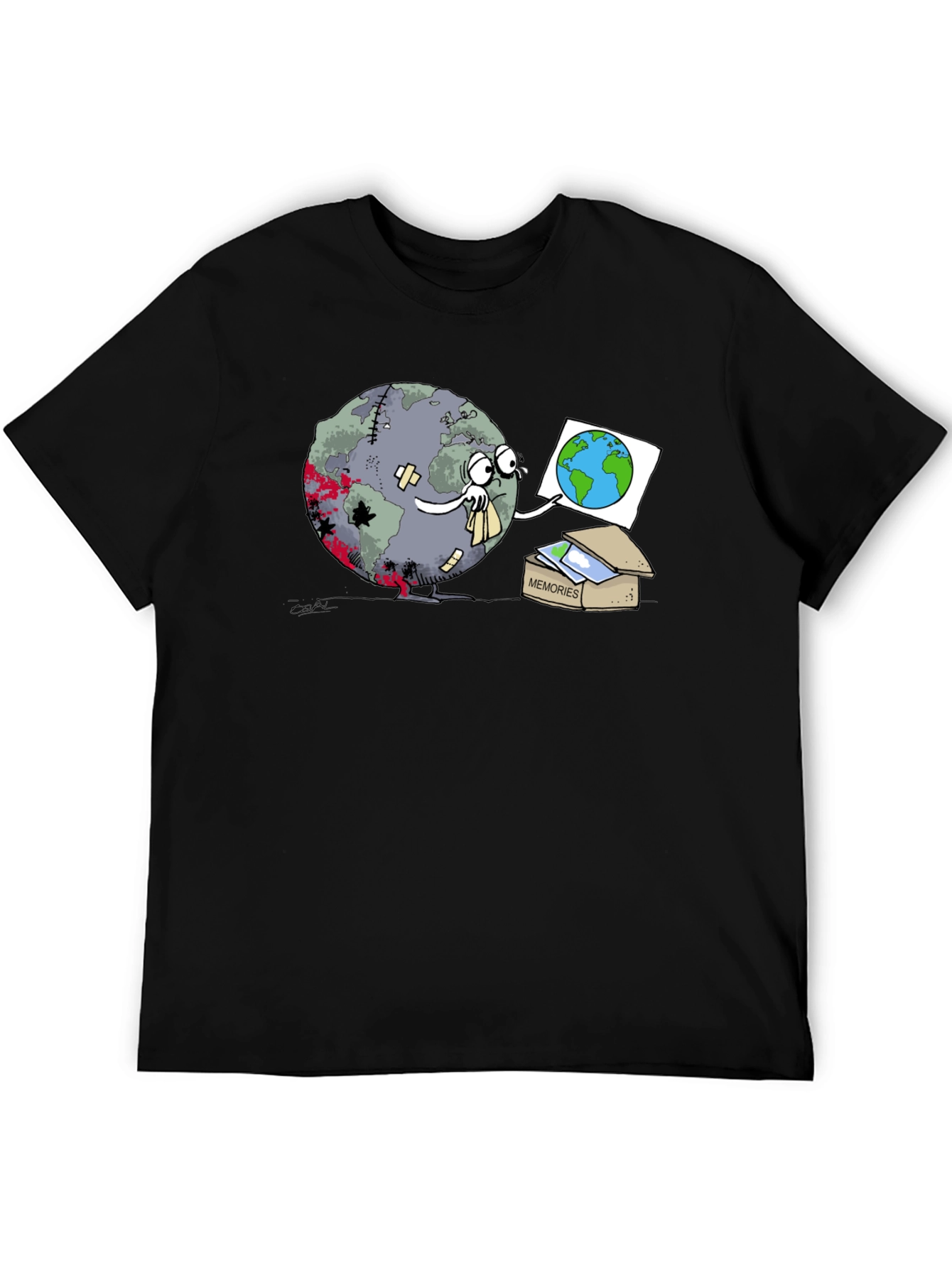 Earth Memories T-Shirt - Black Graphic Tee