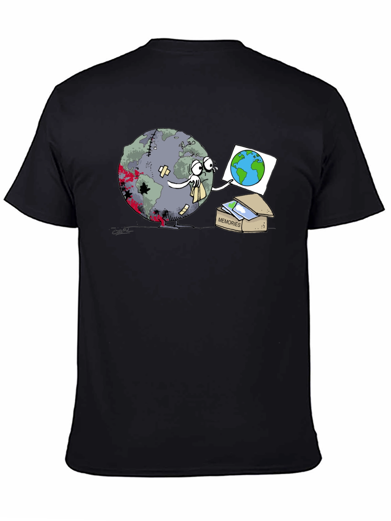 Earth Memories T-Shirt - Black Graphic Tee