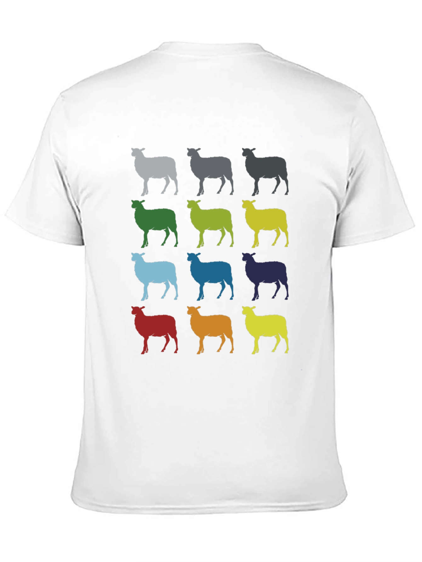 Colorful Sheep Graphic T-Shirt
