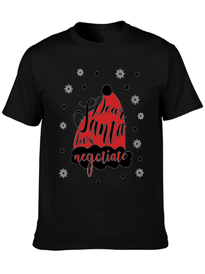 Dear Santa Negotiate Graphic Tee