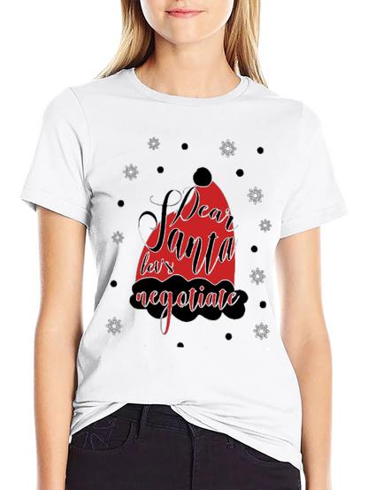 Dear Santa Negotiate Graphic Tee