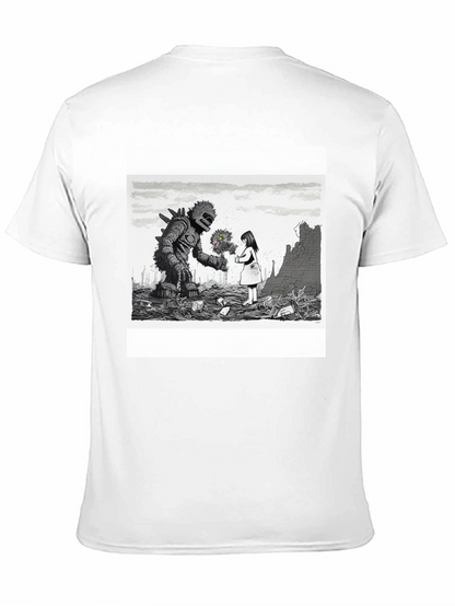 Monster & Girl Graphic Tee - Black