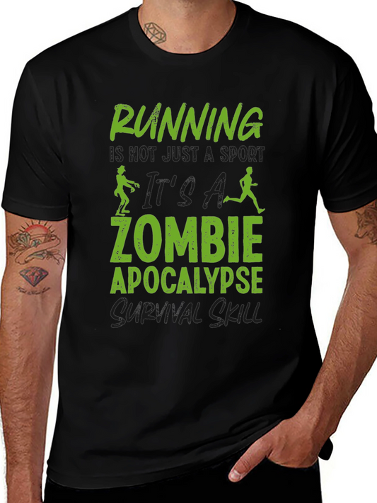 Zombie Apocalypse Running Survival Skill T-Shirt