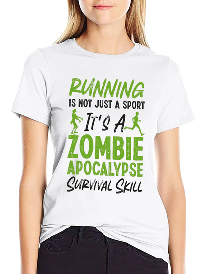 Zombie Apocalypse Running Survival Skill T-Shirt