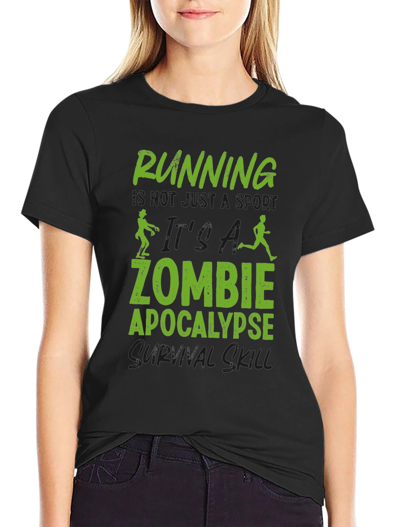 Zombie Apocalypse Running Survival Skill T-Shirt