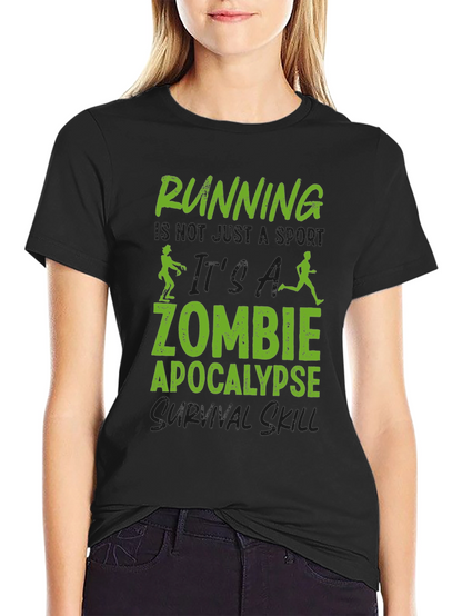 Zombie Apocalypse Running Survival Skill T-Shirt