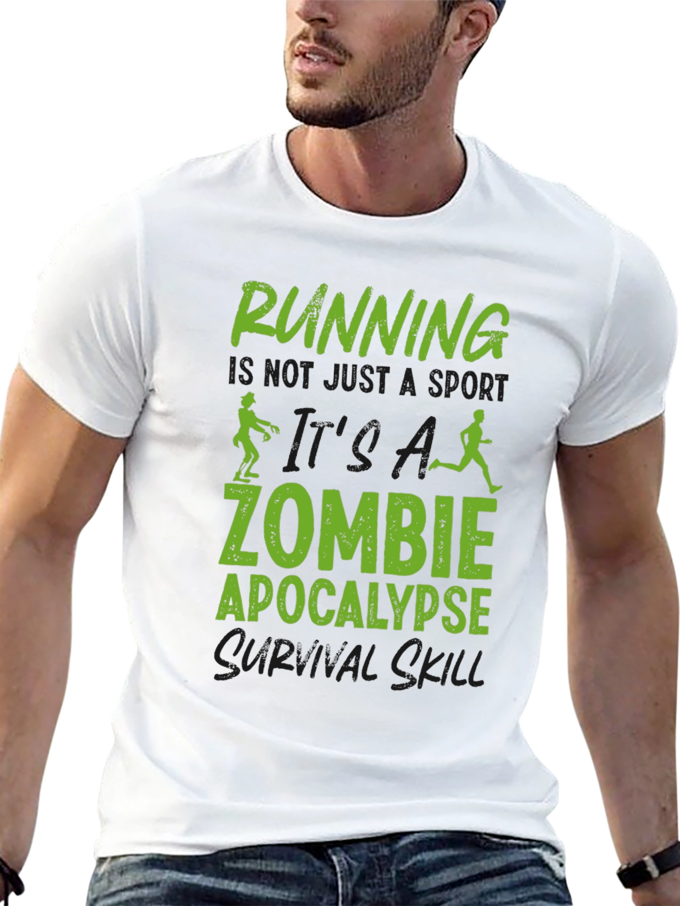 Zombie Apocalypse Running Survival Skill T-Shirt