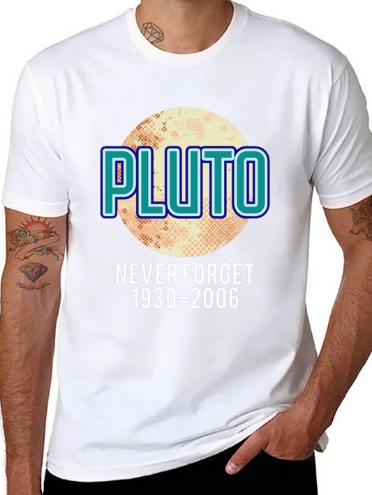Pluto Never Forget T-Shirt - Retro Planet Tee