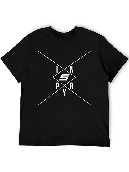 INSPRY Diamond Graphic T-Shirt - Modern Black Tee