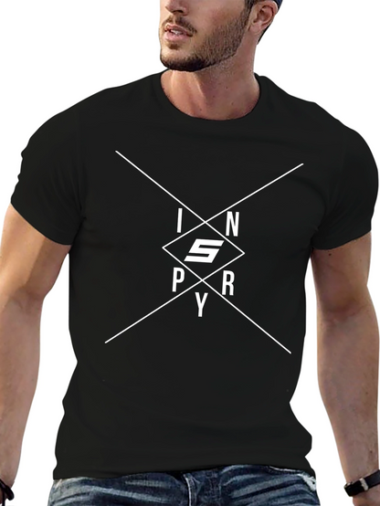 INSPRY Diamond Graphic T-Shirt - Modern Black Tee