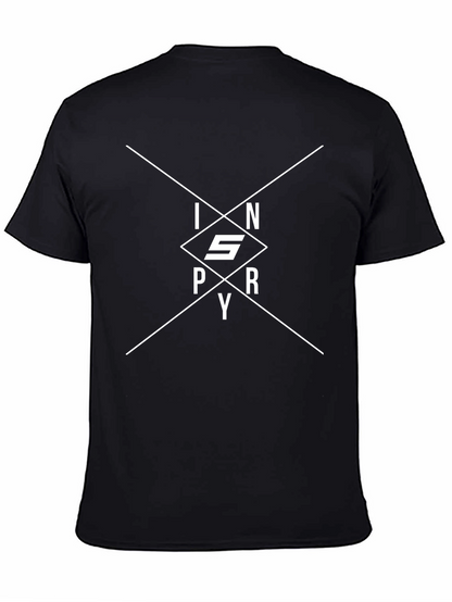 INSPRY Diamond Graphic T-Shirt - Modern Black Tee