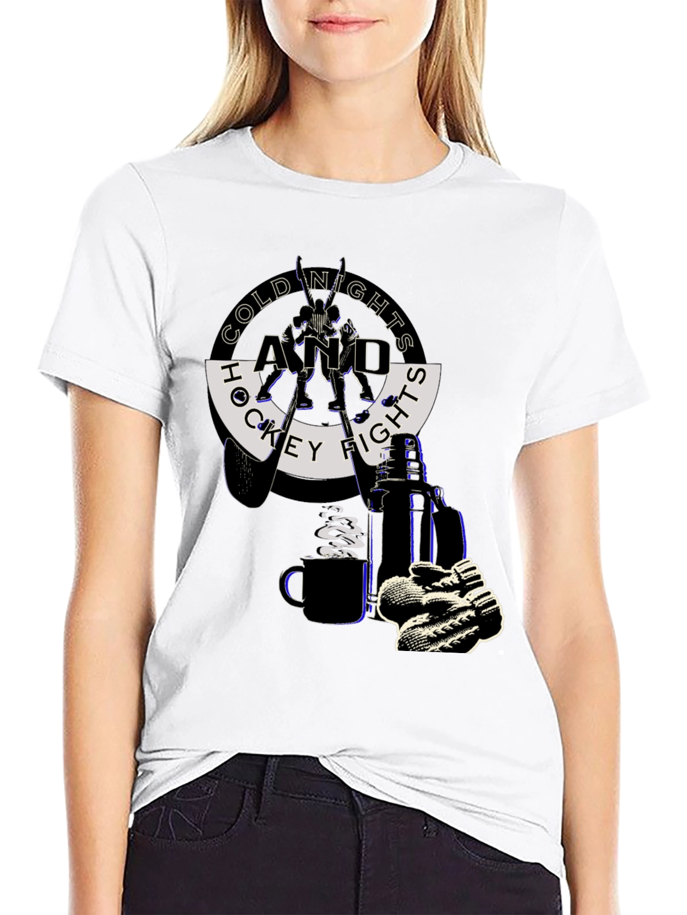 Cold Nights & Hockey Fights T-Shirt