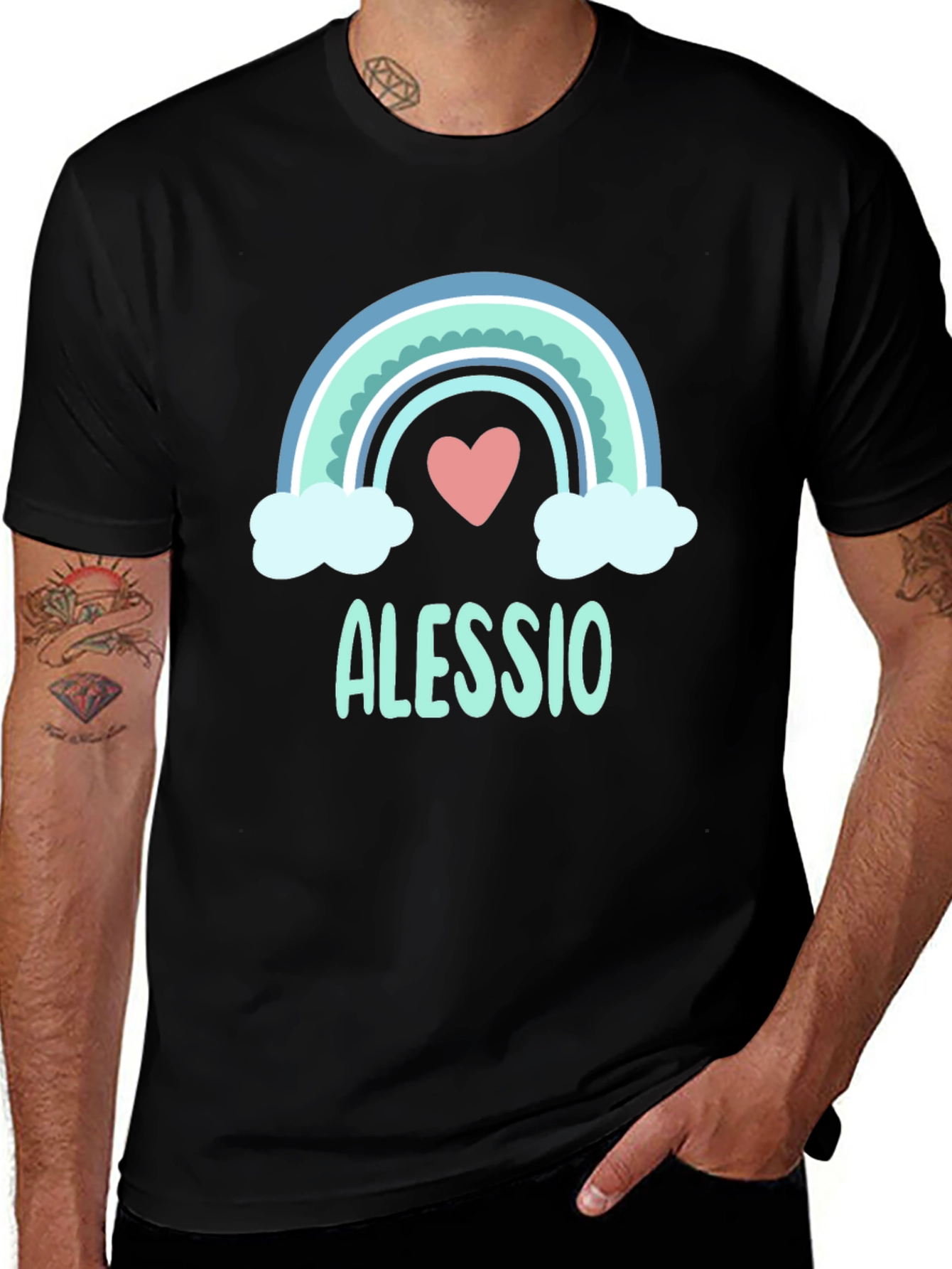 Alessio Rainbow Heart T-Shirt