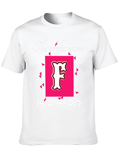 Prefix Name Hero T-Shirt - Novelty Tee