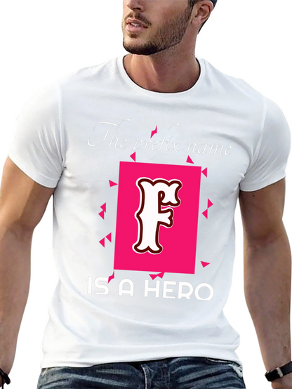 Prefix Name Hero T-Shirt - Novelty Tee