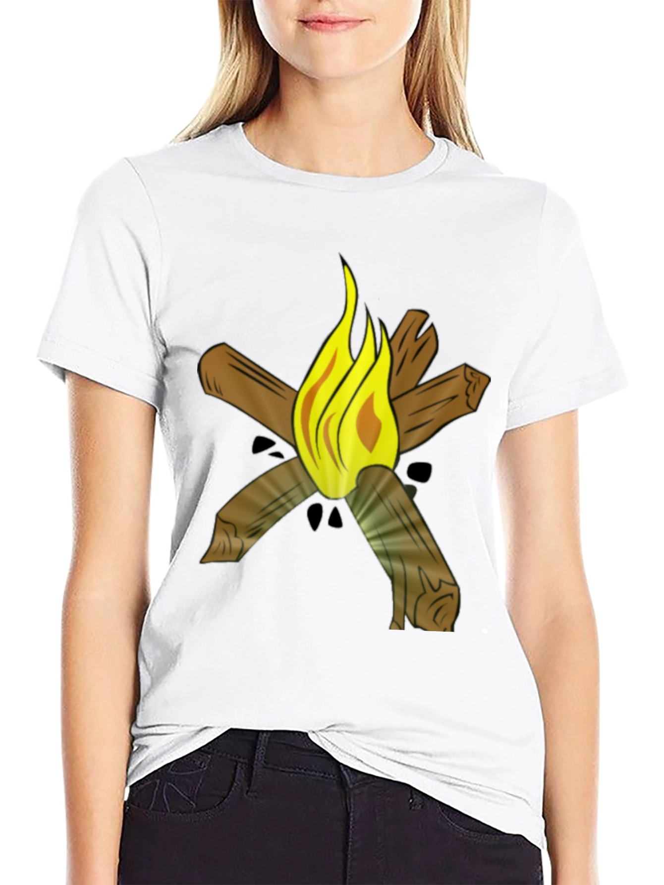 Campfire Graphic Tee - Black