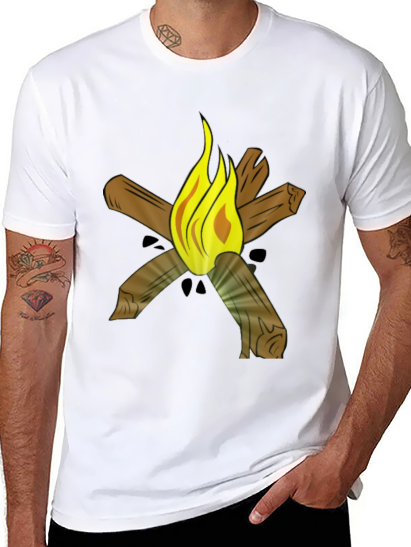 Campfire Graphic Tee - Black