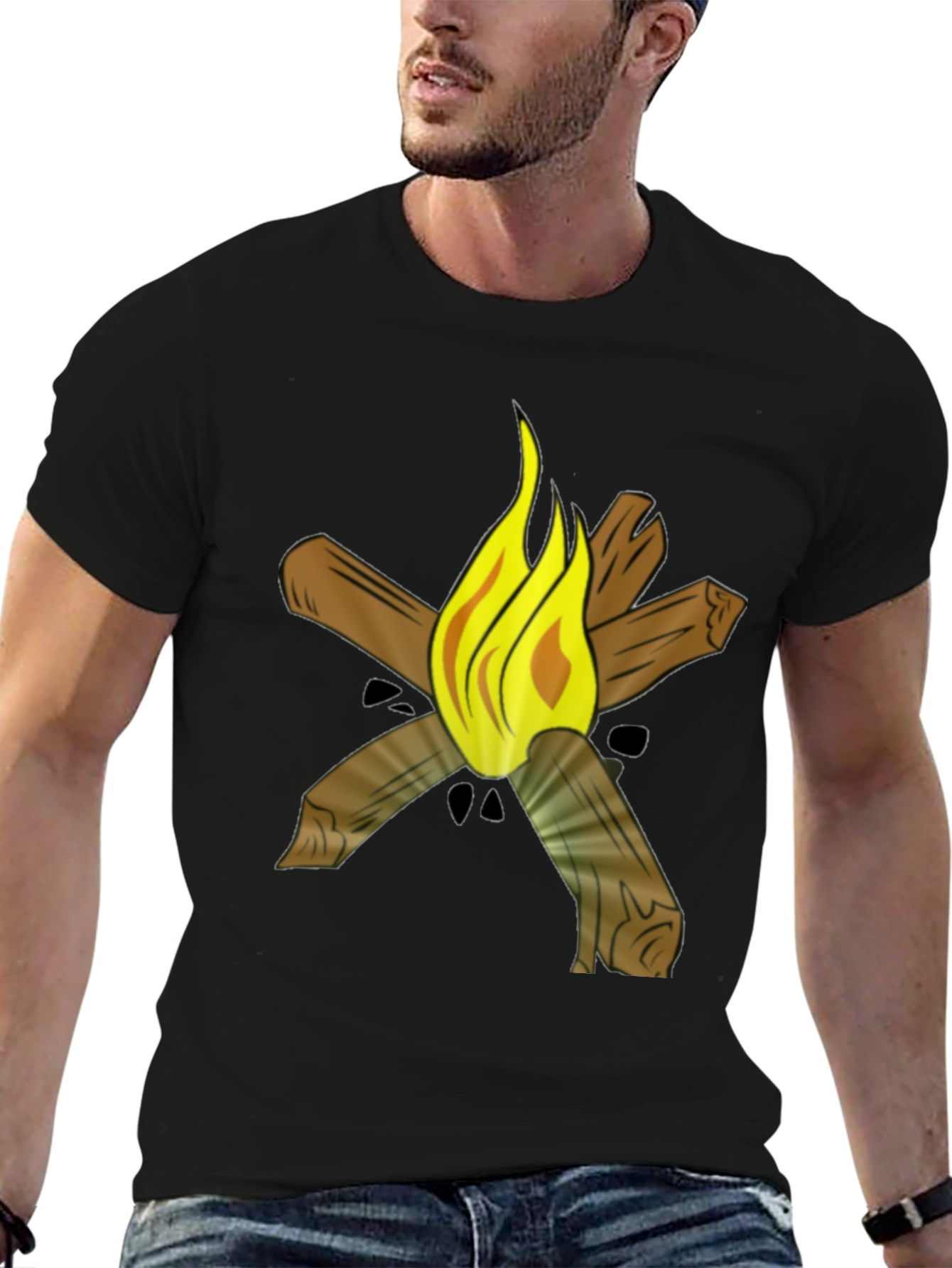 Campfire Graphic Tee - Black