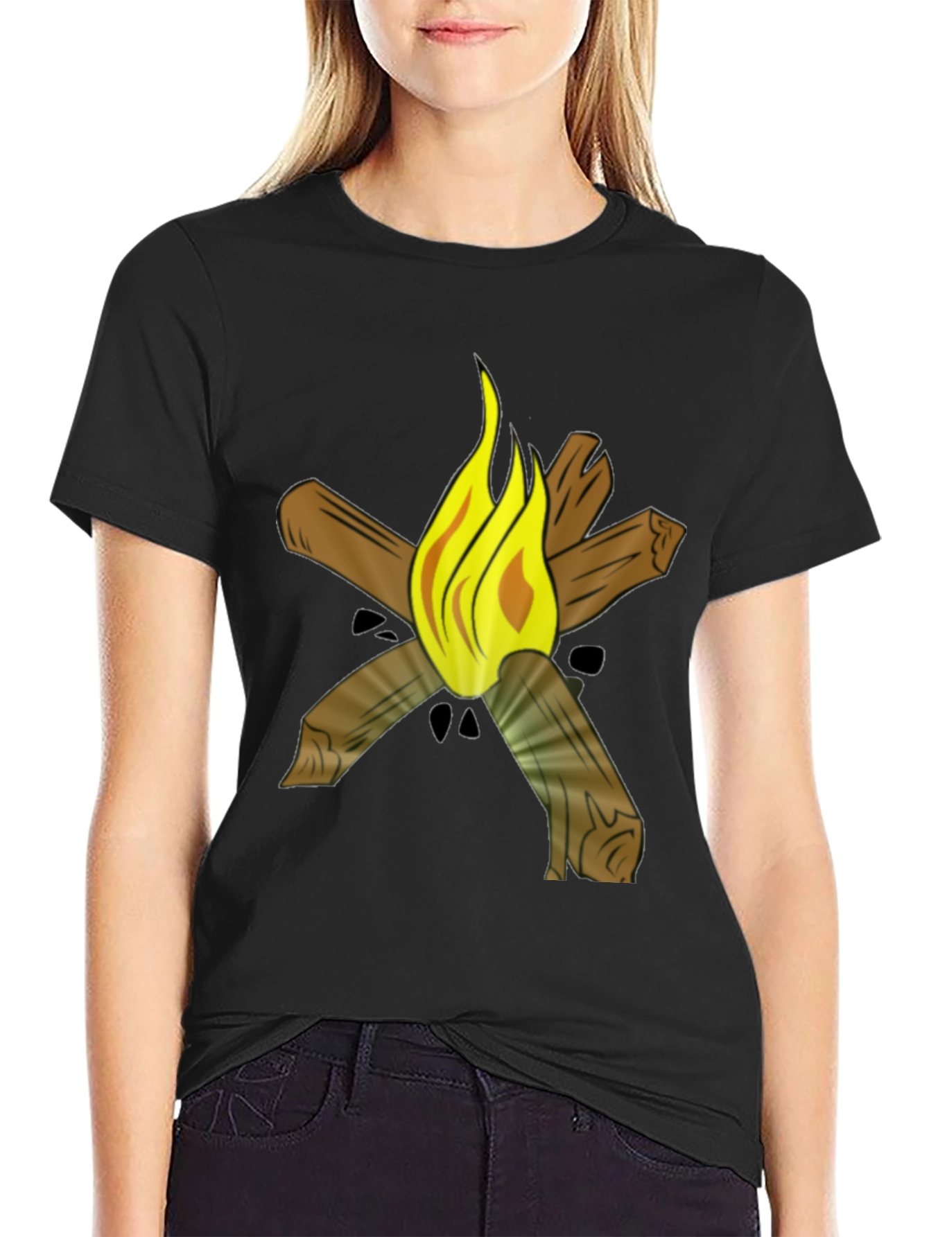Campfire Graphic Tee - Black
