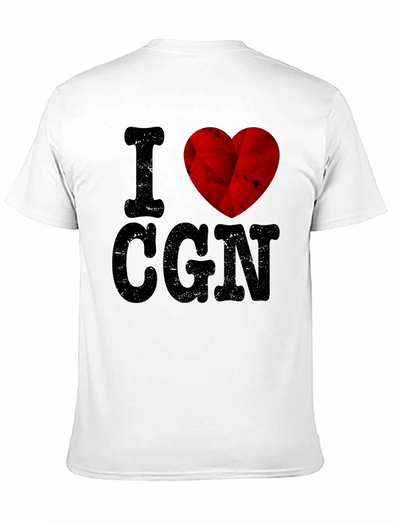 I Love CGN Graphic T-Shirt - Black Cotton Tee