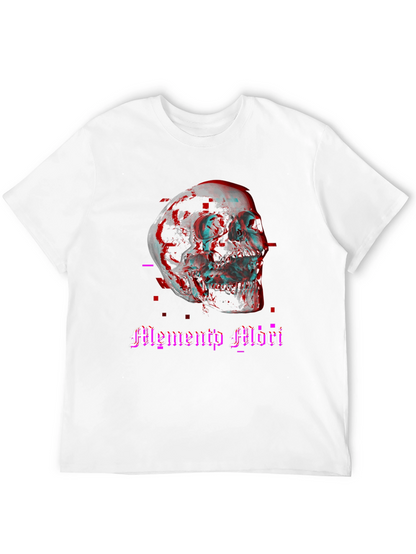 Memento Mori Skull Graphic Tee - Black