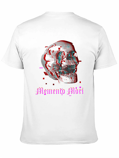 Memento Mori Skull Graphic Tee - Black