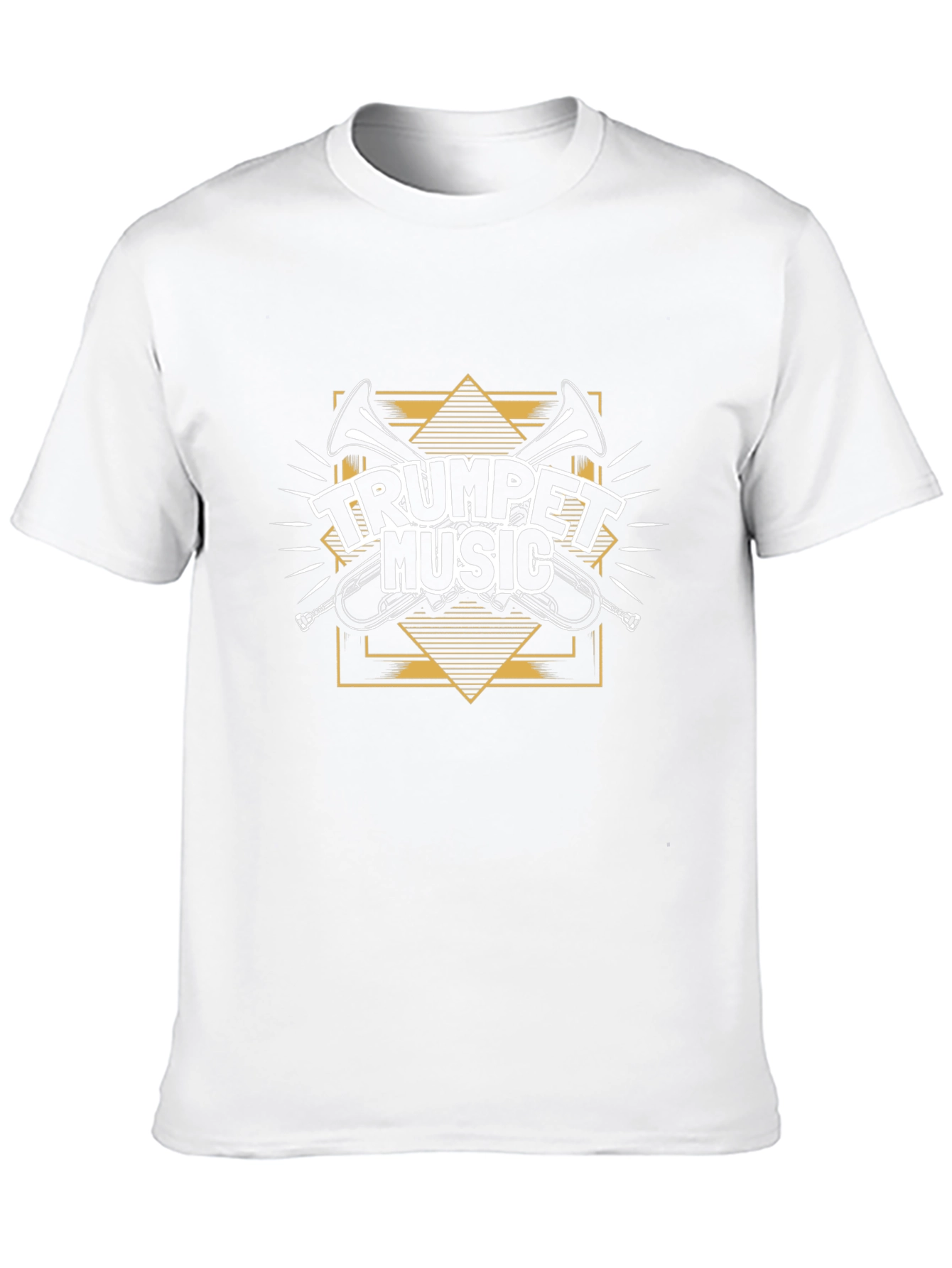 Trumpet Music Graphic Tee - Black