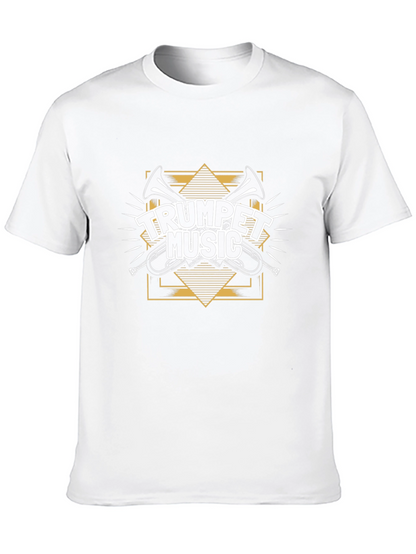 Trumpet Music Graphic Tee - Black