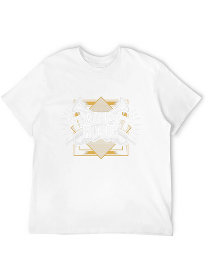 Trumpet Music Graphic Tee - Black