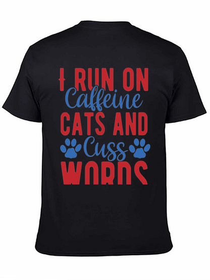 Caffeine Cats & Cuss Words Tee