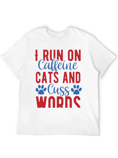 Caffeine Cats & Cuss Words Tee