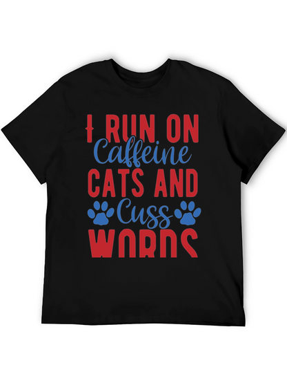 Caffeine Cats & Cuss Words Tee