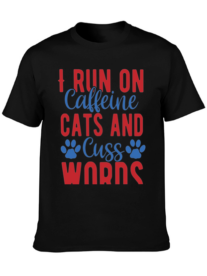 Caffeine Cats & Cuss Words Tee