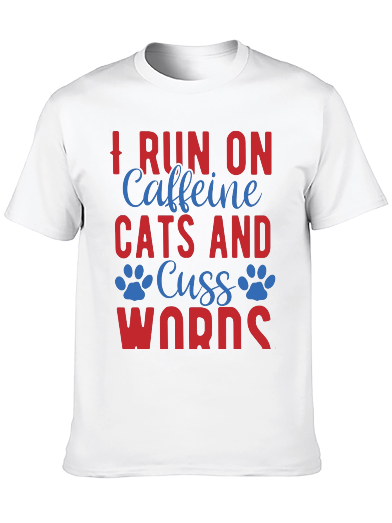 Caffeine Cats & Cuss Words Tee