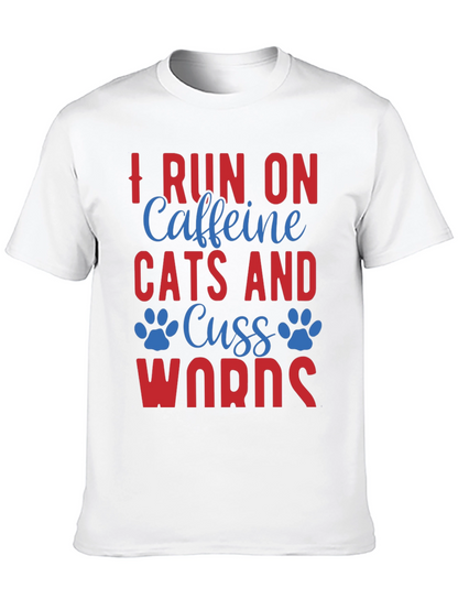 Caffeine Cats & Cuss Words Tee