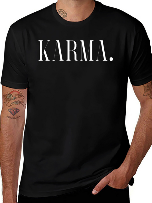 Karma Tee - Classic Black Cotton T-Shirt