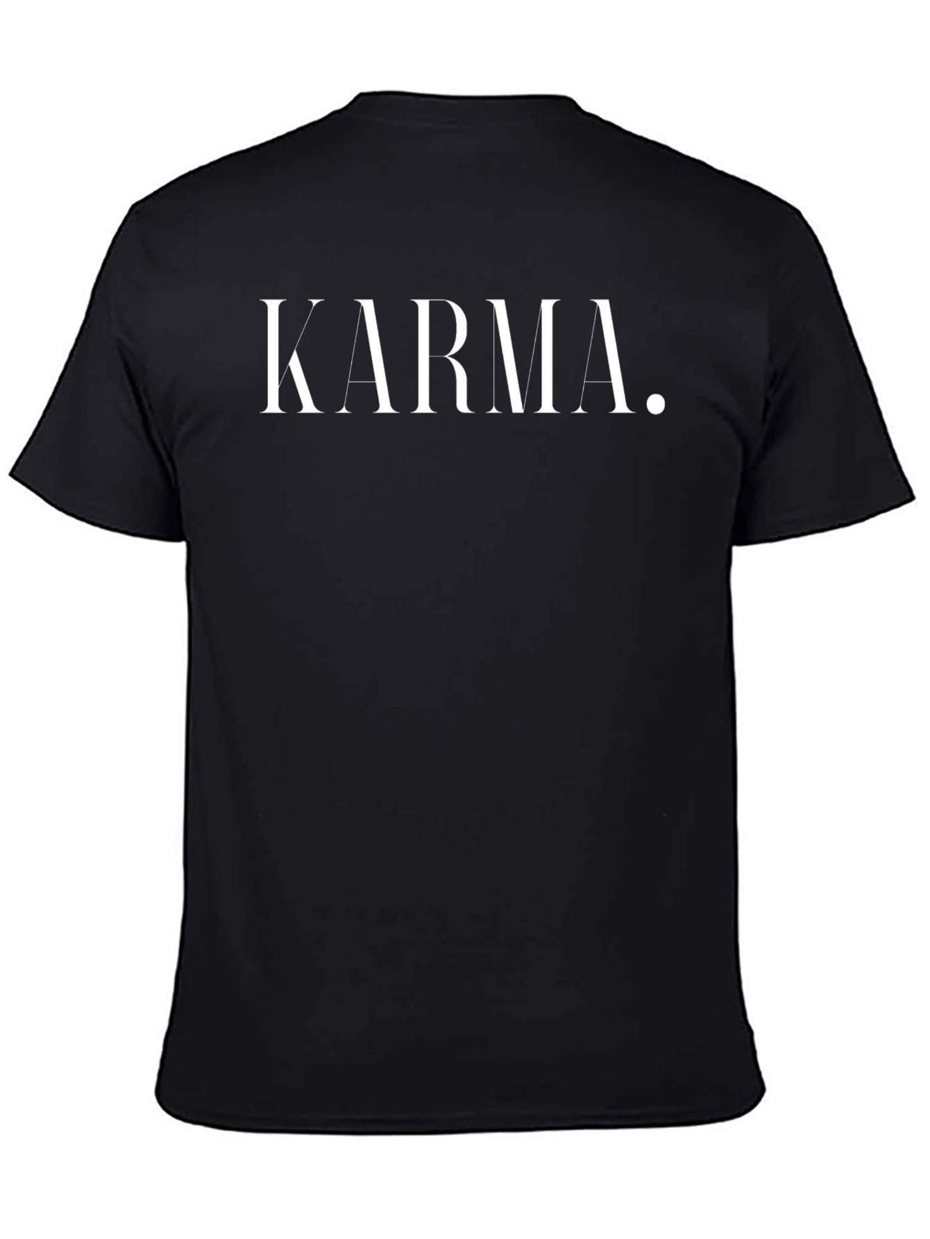 Karma Tee - Classic Black Cotton T-Shirt
