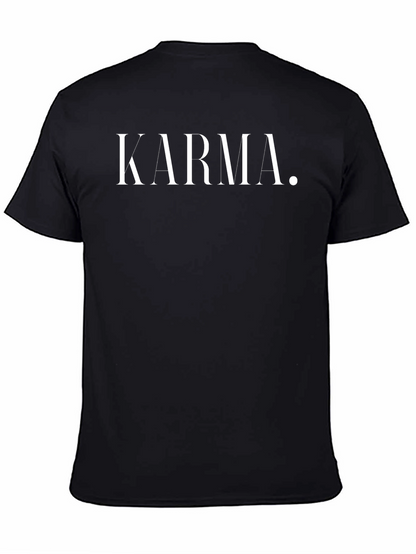 Karma Tee - Classic Black Cotton T-Shirt