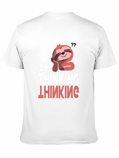 Thinking Sloth Graphic T-Shirt