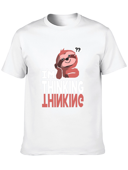 Thinking Sloth Graphic T-Shirt